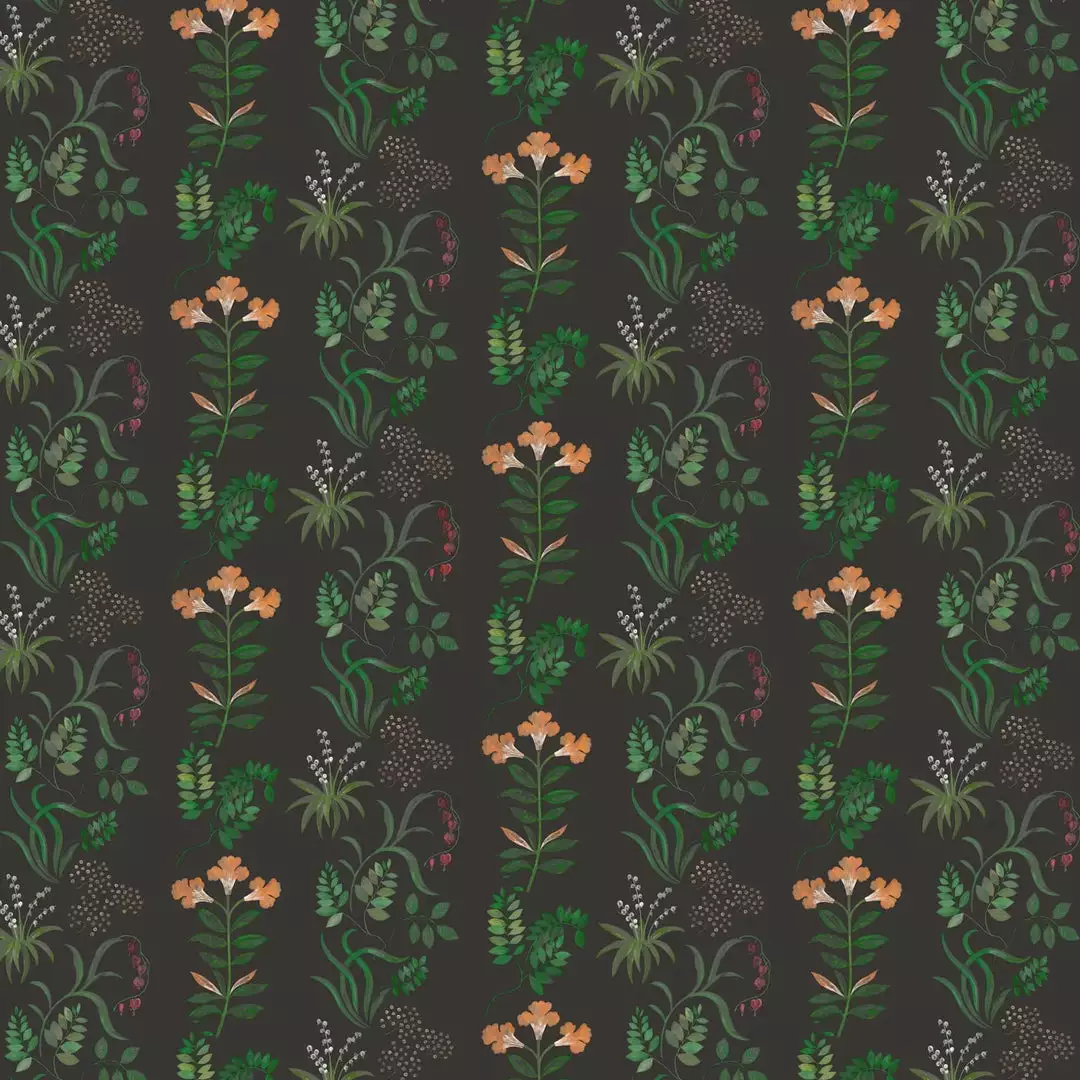 Liberty Fabrics Botanical Stripe Wallpaper, Jade 8 Liberty Fabrics Botanical Stripe Wallpaper, Jade