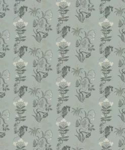 Liberty Fabrics New Botanical Stripe Wallpaper, Pewter
