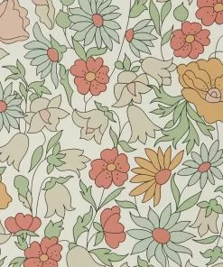 Liberty Fabrics Poppy Meadowfield Wallpaper In Lichen