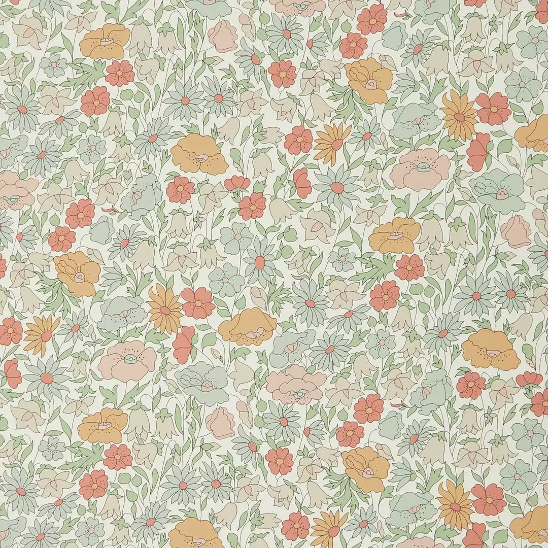 Liberty Fabrics Poppy Meadowfield Wallpaper In Lichen 6 Liberty Fabrics Poppy Meadowfield Wallpaper In Lichen