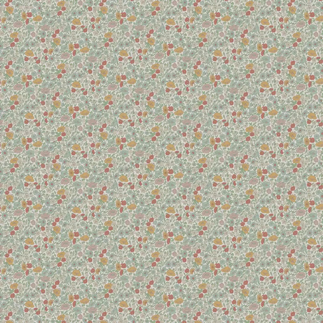 Liberty Fabrics Poppy Meadowfield Wallpaper In Lichen 4 Liberty Fabrics Poppy Meadowfield Wallpaper In Lichen