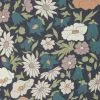 Liberty Fabrics Poppy Meadowfield Wallpaper In Pewter Blue 1 Liberty Fabrics Poppy Meadowfield Wallpaper In Pewter Blue