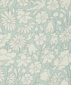 Liberty Fabrics Poppy Meadow Wallpaper In Salvia New