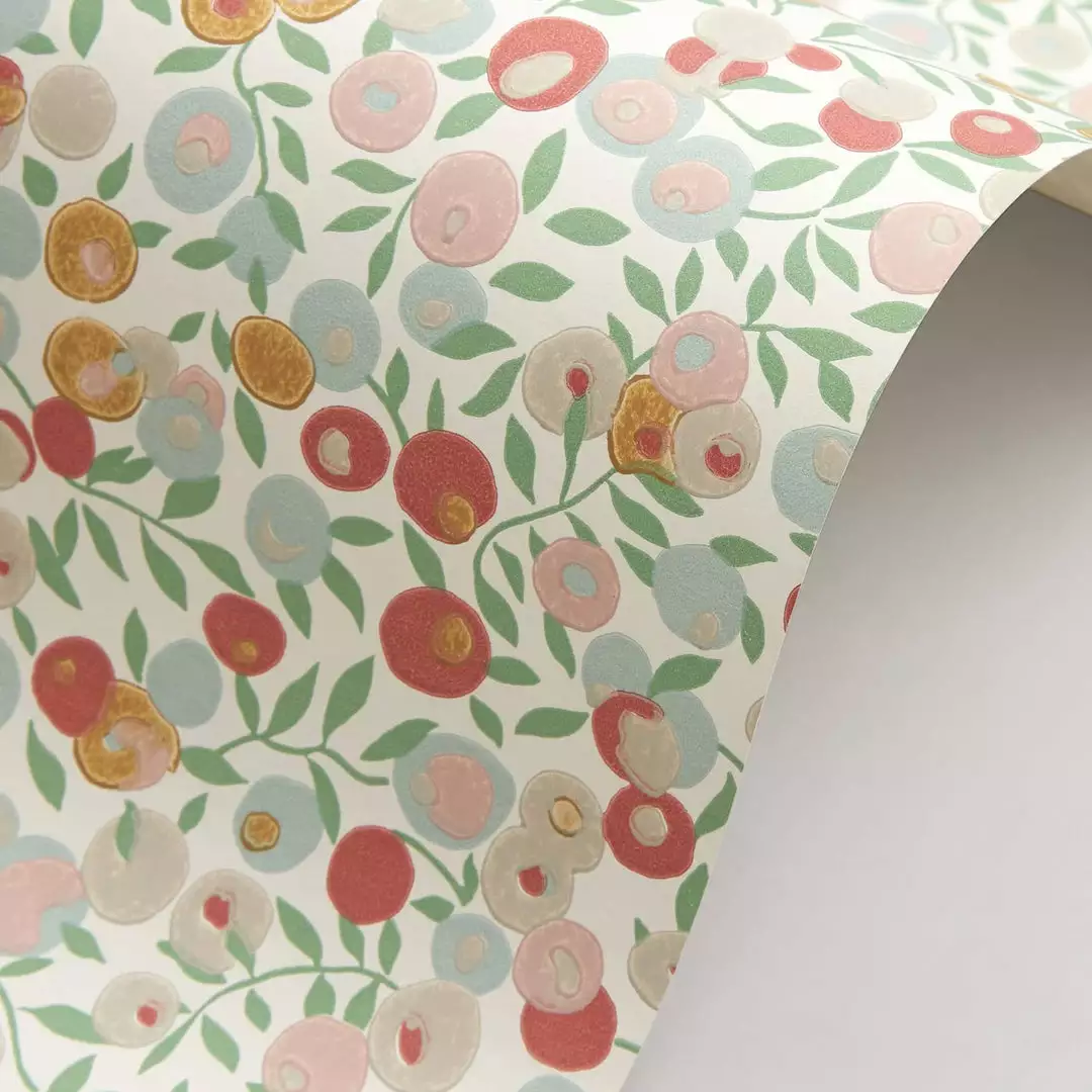 Liberty Fabrics New Wiltshire Blossom Wallpaper In Fennel 6 Liberty Fabrics New Wiltshire Blossom Wallpaper In Fennel