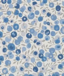 Liberty Fabrics New Copy Of Wiltshire Blossom Wallpaper In Lapis