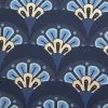 Liberty Fabrics New Deco Scallop Wallpaper In Lapis