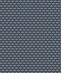 Liberty Fabrics New Deco Scallop Wallpaper In Lapis
