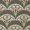 Liberty Fabrics Deco Scallop Wallpaper In Pewter