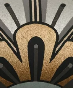 Liberty Fabrics Deco Scallop Wallpaper In Pewter