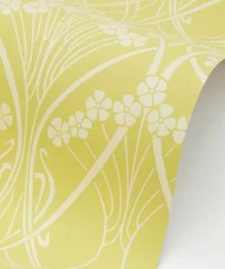 Liberty Fabrics Lanthe Mono Wallpaper In Fennel New