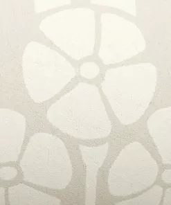 Liberty Fabrics Lanthe Mono Wallpaper In Pewter White New