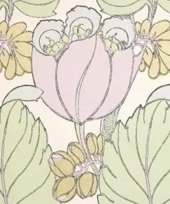 Liberty Fabrics New Regency Tulip Wallpaper In Lichen