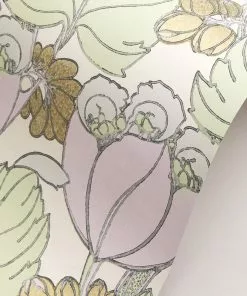 Liberty Fabrics New Regency Tulip Wallpaper In Lichen