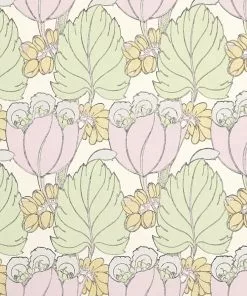 Liberty Fabrics New Regency Tulip Wallpaper In Lichen