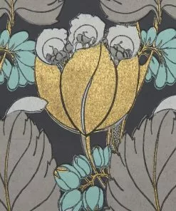 Liberty Fabrics Regency Tulip Wallpaper In Pewter New