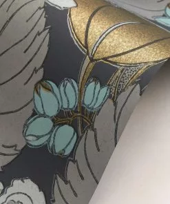 Liberty Fabrics Regency Tulip Wallpaper In Pewter New