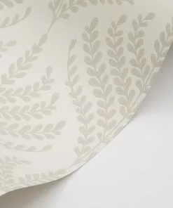 Liberty Fabrics Paisley Fern Wallpaper In Pewter White New