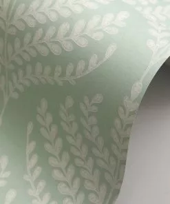 Liberty Fabrics Paisley Fern Wallpaper In Salvia