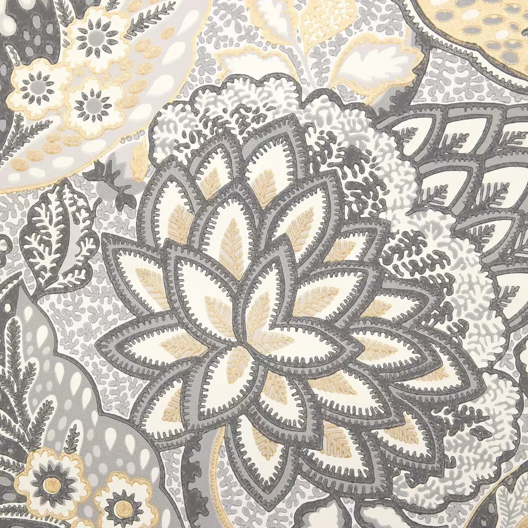 Liberty Fabrics Patricia Wallpaper, Pewter 3 Liberty Fabrics Patricia Wallpaper, Pewter