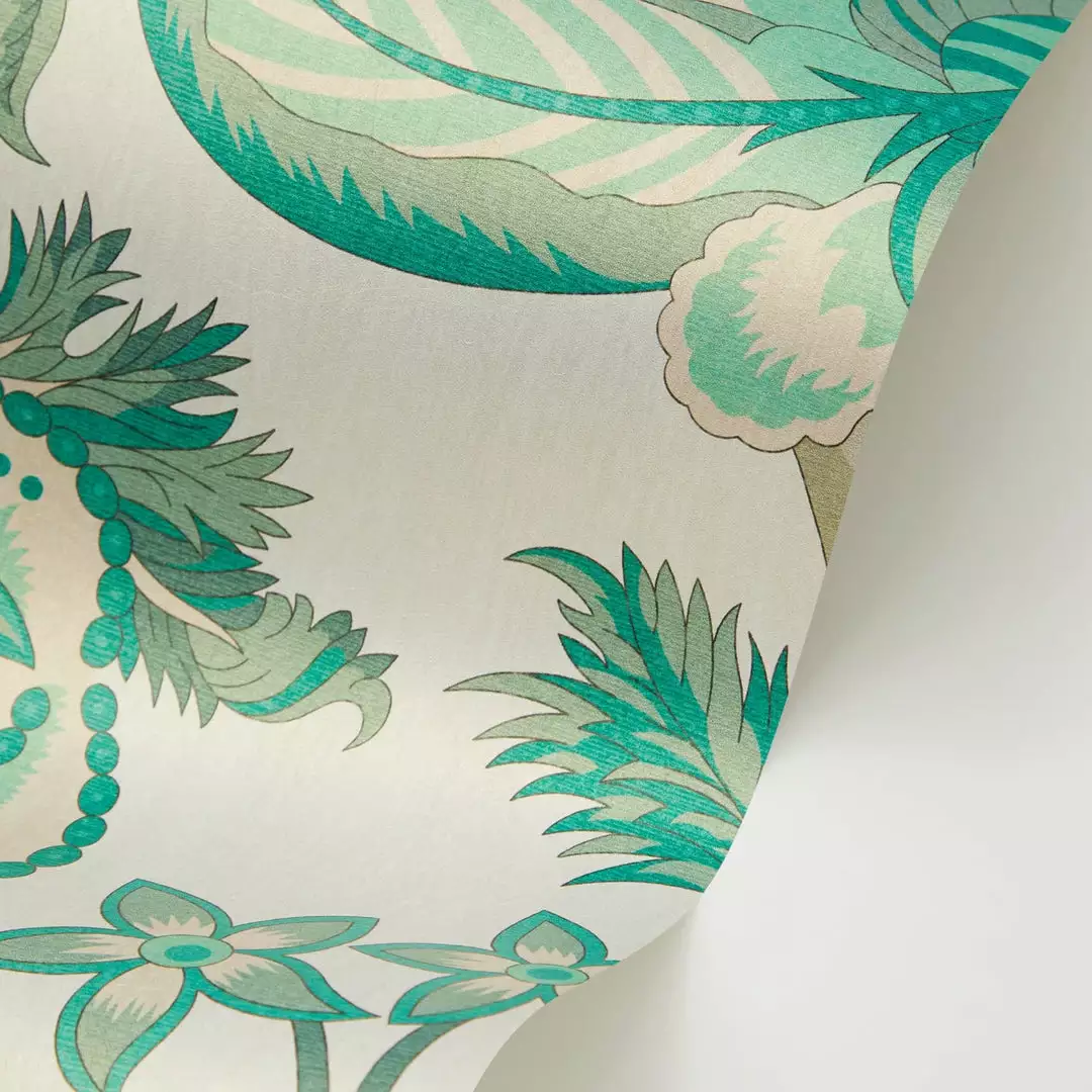 Liberty Fabrics New Palampore Trail Wallpaper In Jade 6 Liberty Fabrics New Palampore Trail Wallpaper In Jade