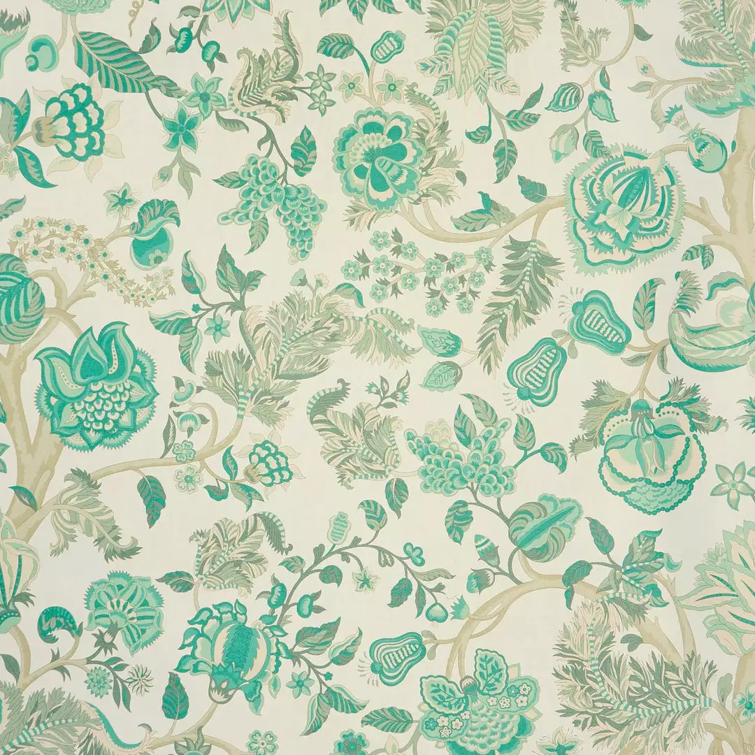 Liberty Fabrics New Palampore Trail Wallpaper In Jade 8 Liberty Fabrics New Palampore Trail Wallpaper In Jade