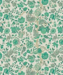 Liberty Fabrics New Palampore Trail Wallpaper In Jade