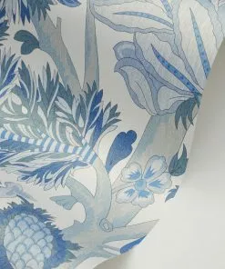 Liberty Fabrics Palampore Trail Wallpaper In Lapis New