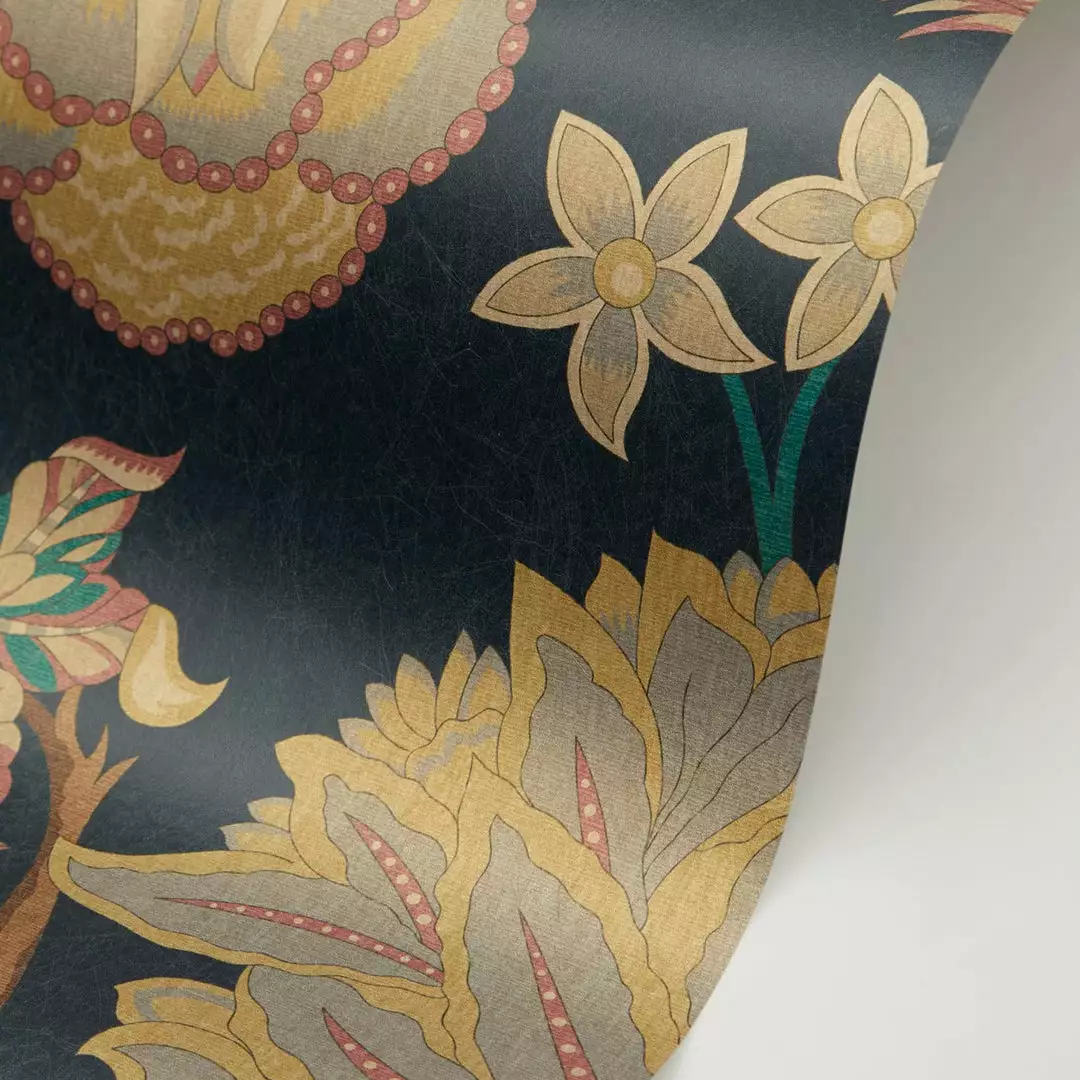 Liberty Fabrics New Palampore Trail Wallpaper In Pewter Blue 9 Liberty Fabrics New Palampore Trail Wallpaper In Pewter Blue