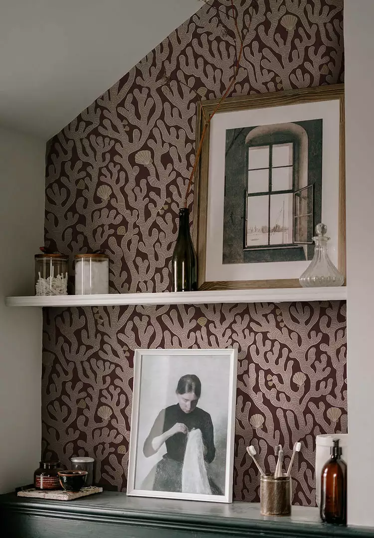 Josephine Munsey Coral In Osney Blue Rose & Thorn 12 Josephine Munsey Coral In Osney Blue Rose & Thorn