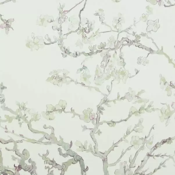 BN Van Gogh Wallpaper - Almond Blossom White Mint Les Jardins Royaux 3 BN Van Gogh Wallpaper - Almond Blossom White Mint Les Jardins Royaux
