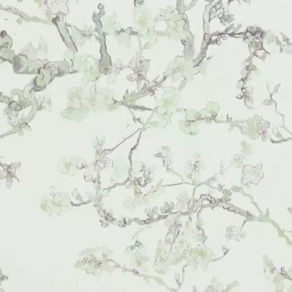 BN Van Gogh Wallpaper - Almond Blossom White Mint Les Jardins Royaux 4 BN Van Gogh Wallpaper - Almond Blossom White Mint Les Jardins Royaux