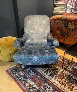 Liberty Fabrics Hera Feather Vintage Velvet, Pewter 32 Liberty Fabrics Hera Feather Vintage Velvet, Pewter