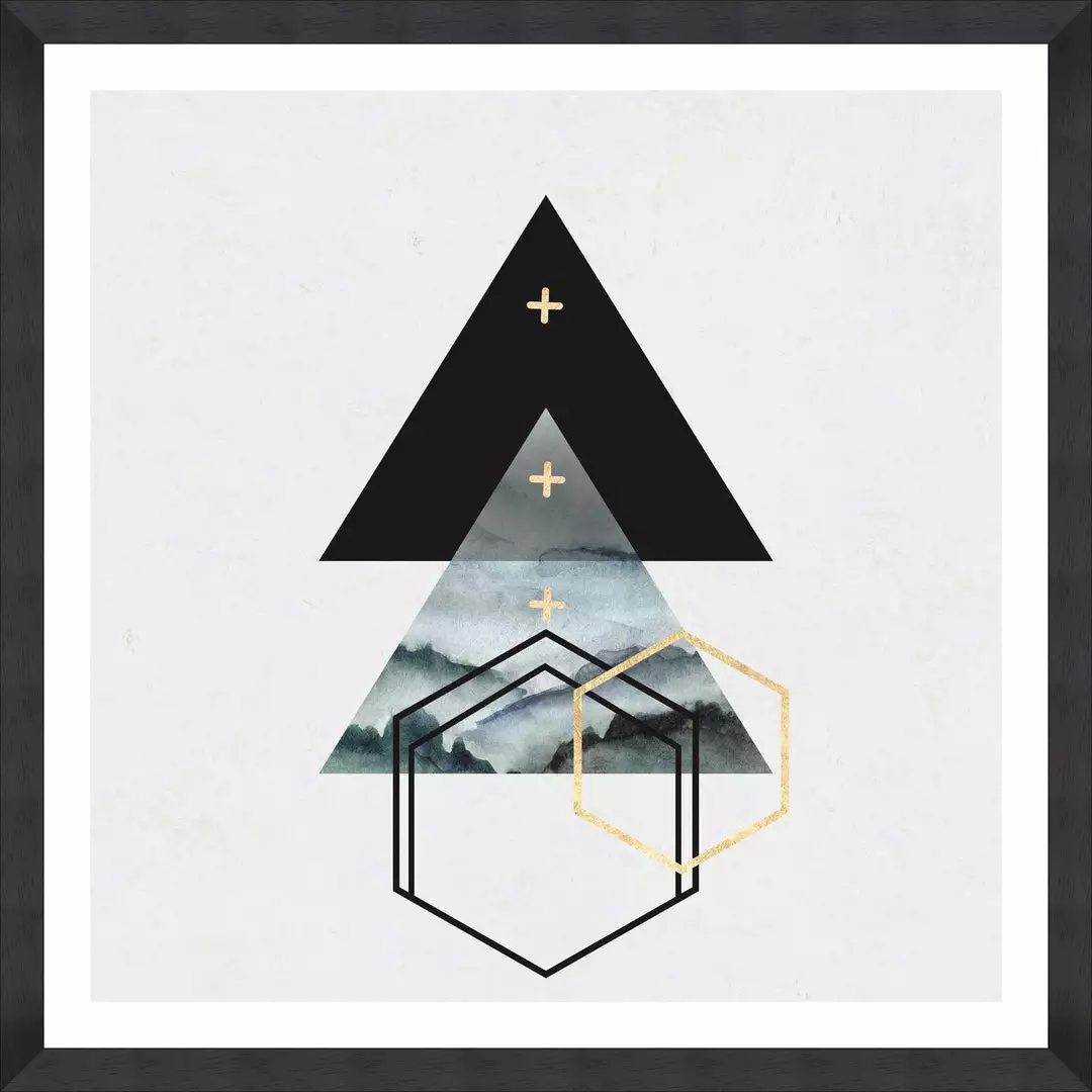 Mind The Gap Abstract Mood Triangles I & II Framed Art 3 Mind The Gap Abstract Mood Triangles I & II Framed Art