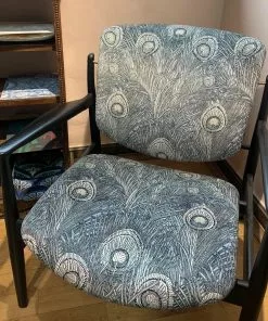 Liberty Fabrics New Hera Feather Vintage Velvet, Lapis