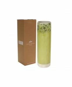 My Gifts Trade Cylinder Vase Lemon Green