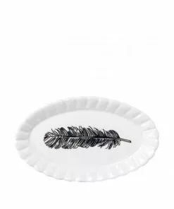 My Gifts Trade Bohemian Dream Oval Feather Occasional Plate