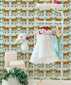 Annika Reed Studio Tiger Tiger Wallpaper - Serpentine New