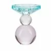 Cozy Living Miss Etoile Crystal Candle Holder Rose, Aqua