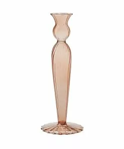 BAHNE French Glass Candle Holder Rose