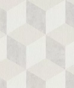 BN Building Blocks Wallpaper White