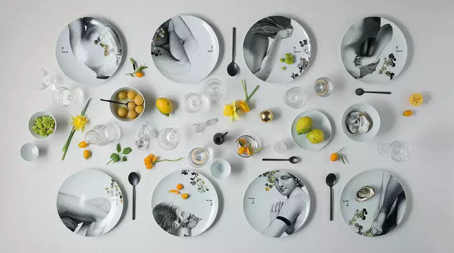 Les Jardins Royaux Ibride Porcelain Parnasse Eté Set Of 2 8 Les Jardins Royaux Ibride Porcelain Parnasse Eté Set Of 2