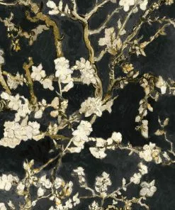 BN Van Gogh Wallpaper - Almond Blossom Snow White