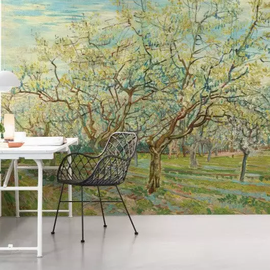 BN Van Gogh Mural - The White Orchard Les Jardins Royaux 3 BN Van Gogh Mural - The White Orchard Les Jardins Royaux