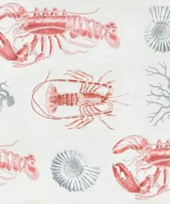 Thedesignyarduk Blue Skies Ahead Lobster Taupe Wallpaper