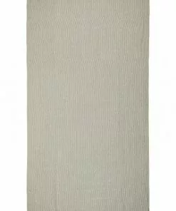 Mind The Gap Twill Stripe Green Table Cloth Les Jardins Royaux