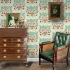 Annika Reed Studio New Pair Of Dogs Wallpaper - Vintage Brown 2 Annika Reed Studio New Pair Of Dogs Wallpaper - Vintage Brown