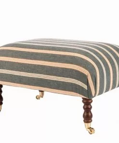 Mind The Gap New Hudson Upholstered Stool Oregon Stripes
