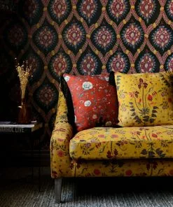 Mind The Gap Gypsy Ochre Linen Cushion Rose & Thorn 7 Mind The Gap Gypsy Ochre Linen Cushion Rose & Thorn