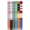 British Colour Standard Variable Stripes Mix Coloured Candles New