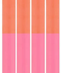 British Colour Standard New Striped Eco Dinner Candles, Orange Flame